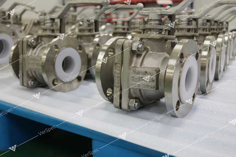 China pfa lined ball valve